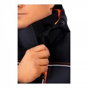 Куртка утеплённая "НОКСФИЛД",т.серый с оранж.,ут.полиэстер